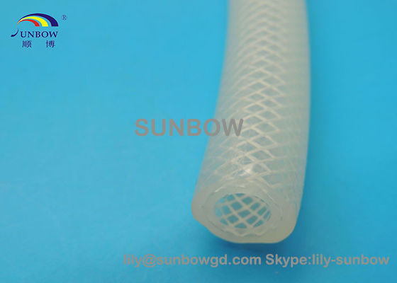 Porcellana SUNBOW 12MM Food Grade Extruded Fiber Reinforced Silicone Rubber Tubing fornitore