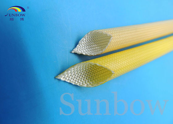 Porcellana SUNBOW RoHS 155C F grade  Dielectric Insulation PU Fiberglass Sleeving for Motors fornitore
